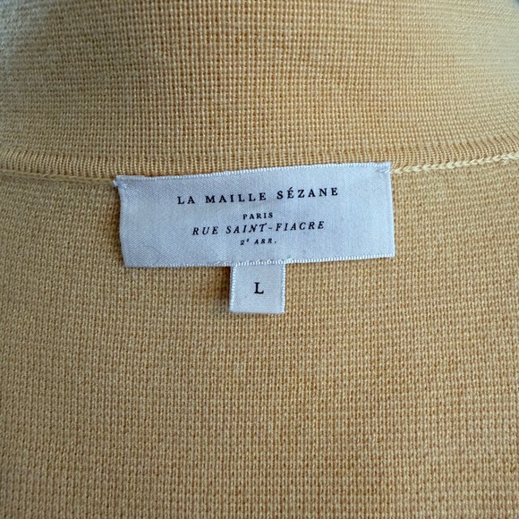 Sezane Betty Cardigan Yellow - Picture 4 of 4